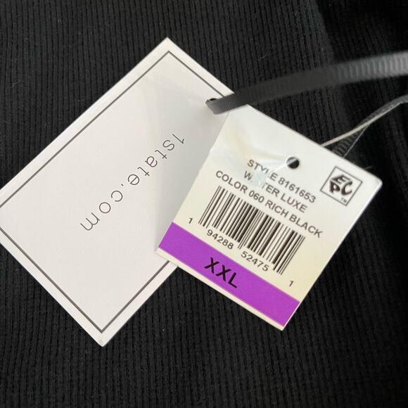 New ~  1.STATE  ~ Winter Luxe PUFF SLEEVE  Square Neck Top XXL - Picture 3 of 7